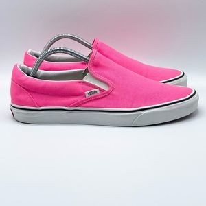 Vans Asher neon pink slip on sneakers - Men’s 10.5 / Women’s 12